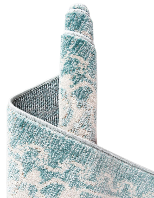 Light Blue 3' 3 x 5' 3 New Classical Rectangle Area Rug 70% Polypropylene & 30% Polyester Traditional Vintage Distressed Carpet for Interior Design Home Decor for Sale at Rug Engine