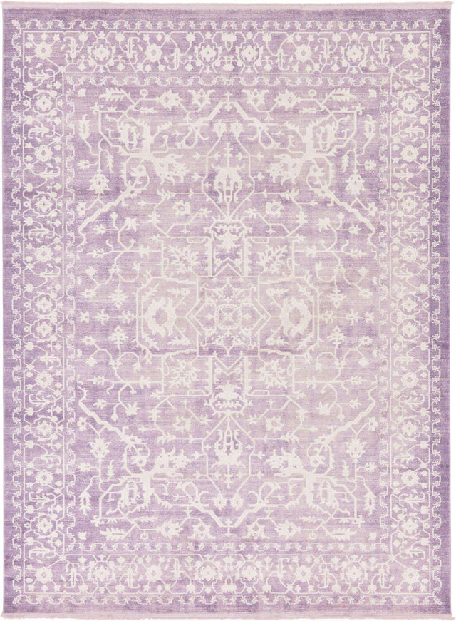 Purple 9' x 12' 2 New Classical Rectangle Area Rug 70% Polypropylene & 30% Polyester Traditional Vintage Distressed Carpet for Interior Design Home Decor for Sale at Rug Engine