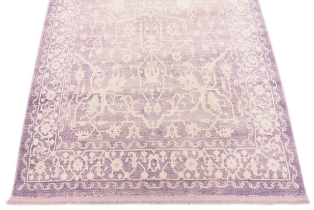 Purple 5' x 8' New Classical Rectangle Area Rug 70% Polypropylene & 30% Polyester Traditional Vintage Distressed Carpet for Interior Design Home Decor for Sale at Rug Engine
