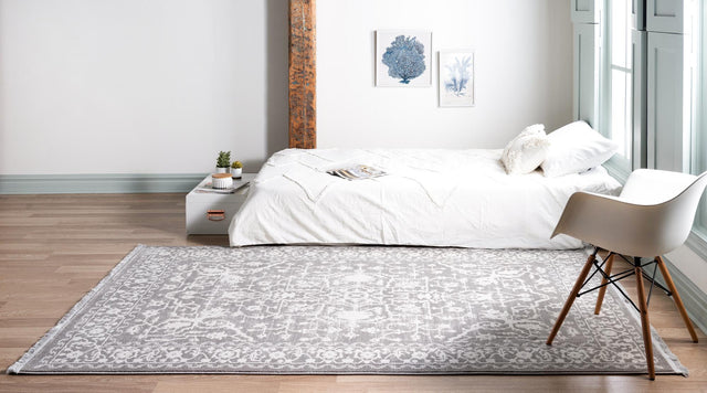 Light Gray 8' x 11' 4 New Classical Rectangle Area Rug 70% Polypropylene & 30% Polyester Traditional Vintage Distressed Carpet for Interior Design Home Decor for Sale at Rug Engine