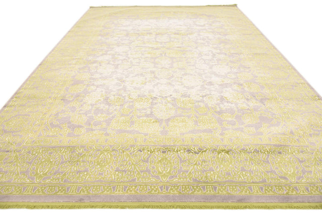 Light Green 9' x 12' 2 New Classical Rectangle Area Rug 70% Polypropylene & 30% Polyester Traditional Vintage Distressed Carpet for Interior Design Home Decor for Sale at Rug Engine