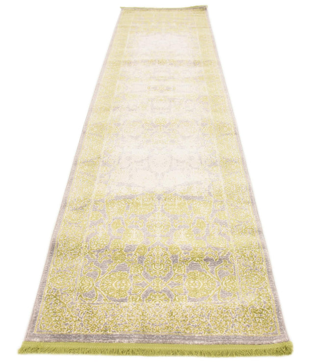 Light Green 2' 7 x 10' New Classical Runner Area Rug 70% Polypropylene & 30% Polyester Traditional Vintage Distressed Carpet for Interior Design Home Decor for Sale at Rug Engine