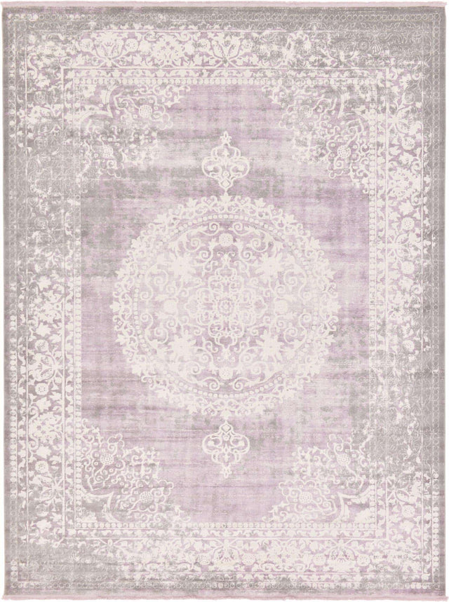 Purple 10' x 13' New Classical Rectangle Area Rug 70% Polypropylene & 30% Polyester Traditional Vintage Distressed Carpet for Interior Design Home Decor for Sale at Rug Engine