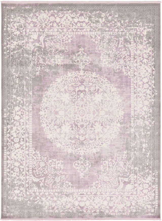 Purple 9' x 12' 2 New Classical Rectangle Area Rug 70% Polypropylene & 30% Polyester Traditional Vintage Distressed Carpet for Interior Design Home Decor for Sale at Rug Engine