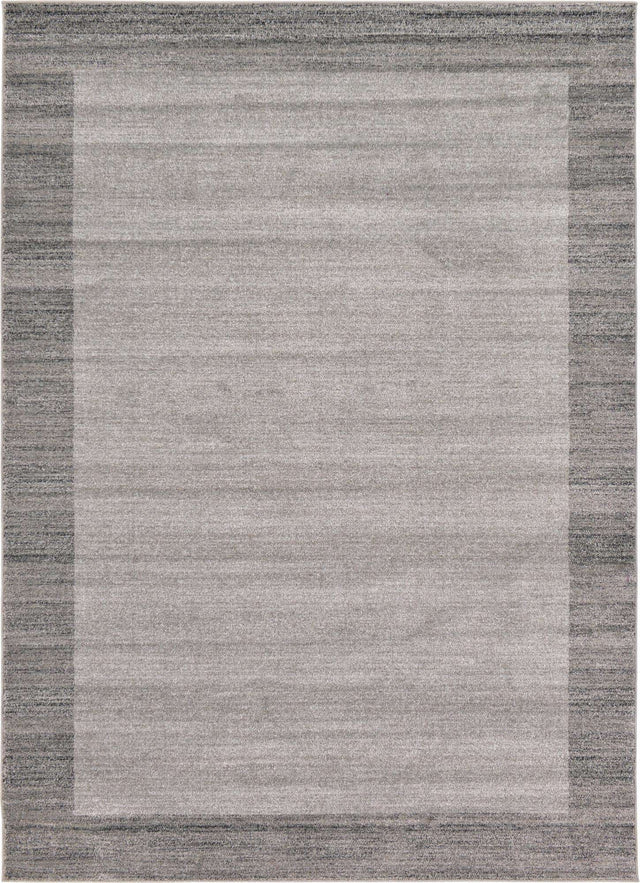 Light Gray 7' 1 x 10' Del Mar Rectangle Area Rug 100% Polypropylene Easy Clean Stain Resistant Vivid Modern Carpet Mat for Home Decor Interior Designing for Sale at Rug Engine