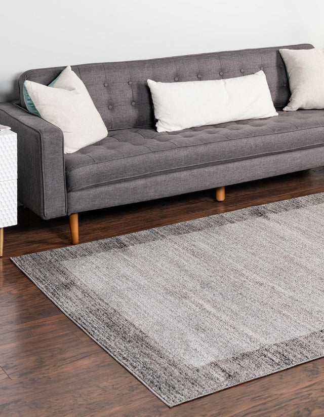 Light Gray 5' 3 x 8' Del Mar Rectangle Area Rug 100% Polypropylene Easy Clean Stain Resistant Vivid Modern Carpet Mat for Home Decor Interior Designing for Sale at Rug Engine