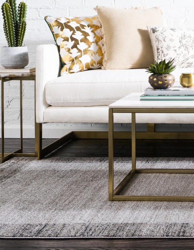 Light Gray 5' 3 x 8' Del Mar Rectangle Area Rug 100% Polypropylene Easy Clean Stain Resistant Vivid Modern Carpet Mat for Home Decor Interior Designing for Sale at Rug Engine