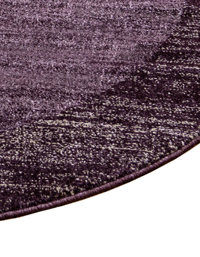 Violet 6' 1 x 6' 1 Del Mar Round Area Rug 100% Polypropylene Easy Clean Stain Resistant Vivid Modern Carpet Mat for Home Decor Interior Designing for Sale at Rug Engine