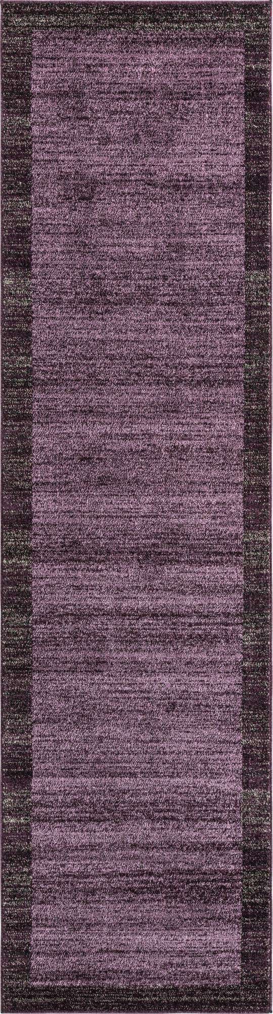 Violet 2' 7 x 10' Del Mar Runner Area Rug 100% Polypropylene Easy Clean Stain Resistant Vivid Modern Carpet Mat for Home Decor Interior Designing for Sale at Rug Engine