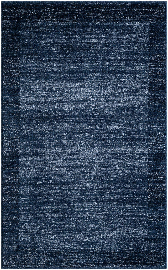 Navy Blue 3' 1 x 5' 3 Del Mar Rectangle Area Rug 100% Polypropylene Easy Clean Stain Resistant Vivid Modern Carpet Mat for Home Decor Interior Designing for Sale at Rug Engine