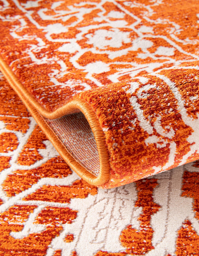 Terracotta 3' x 10' New Classical Runner Area Rug 70% Polypropylene & 30% Polyester Traditional Vintage Distressed Carpet for Interior Design Home Decor for Sale at Rug Engine