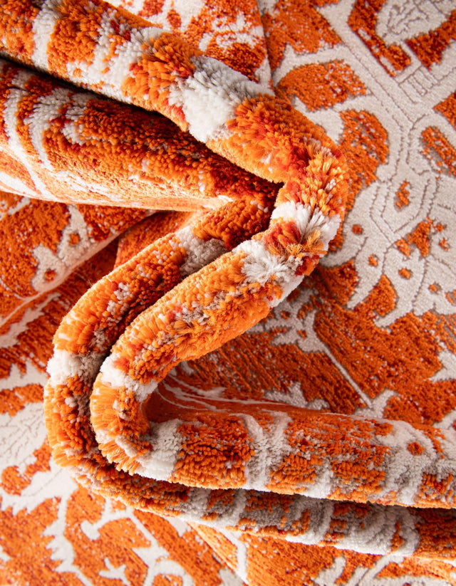 Terracotta 3' x 10' New Classical Runner Area Rug 70% Polypropylene & 30% Polyester Traditional Vintage Distressed Carpet for Interior Design Home Decor for Sale at Rug Engine