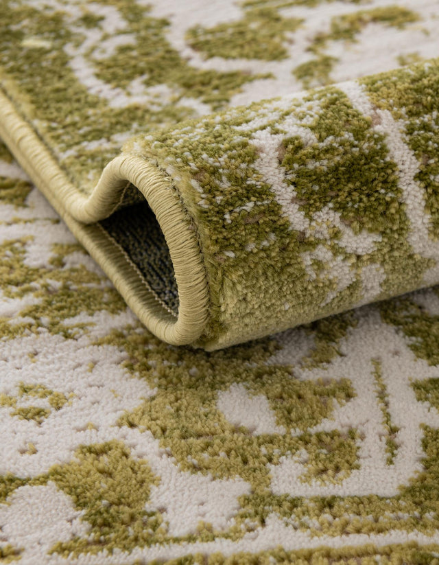 Light Green 4' 1 x 6' 1 New Classical Rectangle Area Rug 70% Polypropylene & 30% Polyester Traditional Vintage Distressed Carpet for Interior Design Home Decor for Sale at Rug Engine