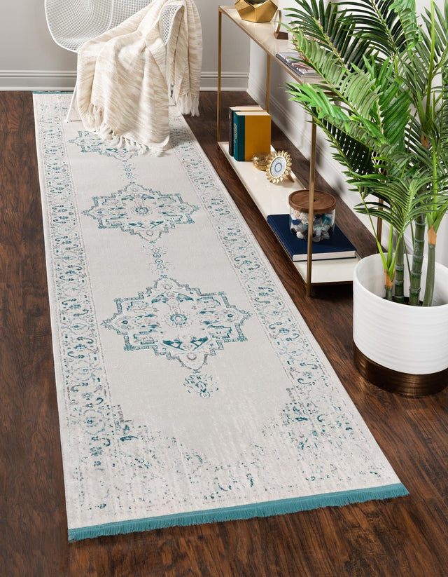 Beige 2' 7 x 10' New Classical Runner Area Rug 70% Polypropylene & 30% Polyester Traditional Vintage Distressed Carpet for Interior Design Home Decor for Sale at Rug Engine