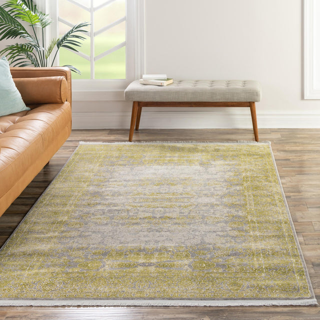Light Green 8' x 11' 4 New Classical Rectangle Area Rug 70% Polypropylene & 30% Polyester Traditional Vintage Distressed Carpet for Interior Design Home Decor for Sale at Rug Engine
