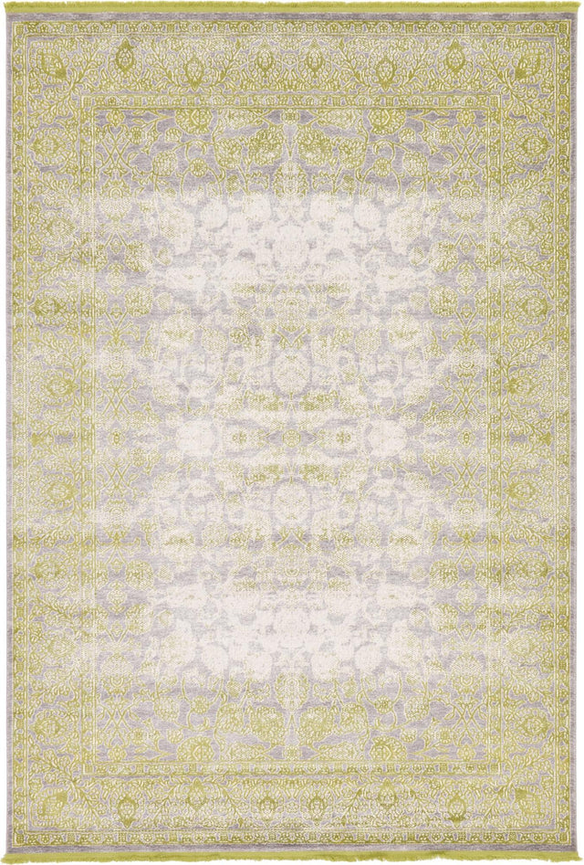 Light Green 7' 1 x 10' New Classical Rectangle Area Rug 70% Polypropylene & 30% Polyester Traditional Vintage Distressed Carpet for Interior Design Home Decor for Sale at Rug Engine