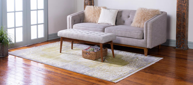 Light Green 4' x 6' New Classical Rectangle Area Rug 70% Polypropylene & 30% Polyester Traditional Vintage Distressed Carpet for Interior Design Home Decor for Sale at Rug Engine