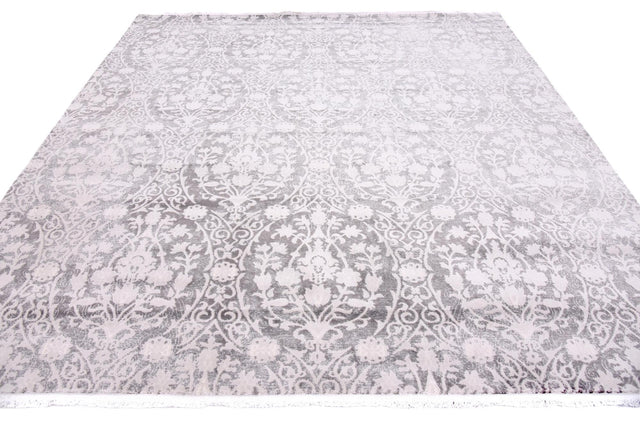 Light Gray 8' x 8' New Classical Square Area Rug 70% Polypropylene & 30% Polyester Traditional Vintage Distressed Carpet for Interior Design Home Decor for Sale at Rug Engine