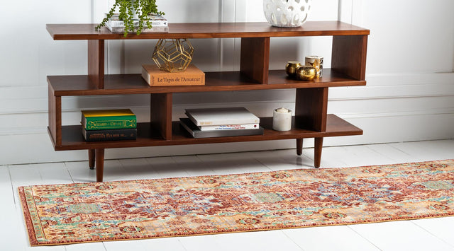 Peach 3' x 10' Austin Runner Area Rug 100% Polyester Durable Cotton Backing Living Dining Room Bedroom Office Vintage Decor Carpet for Sale at Rug Engine