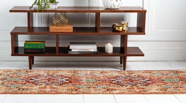 Peach 3' x 10' Austin Runner Area Rug 100% Polyester Durable Cotton Backing Living Dining Room Bedroom Office Vintage Decor Carpet for Sale at Rug Engine