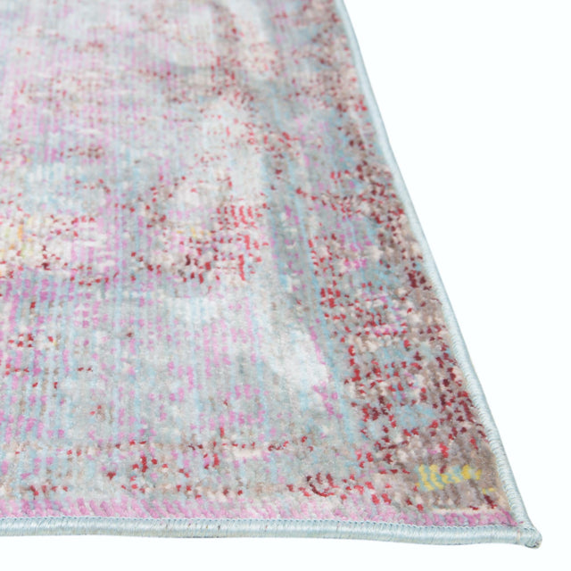 Blue 9' x 12' 2 Austin Rectangle Area Rug 100% Polyester Durable Cotton Backing Living Dining Room Bedroom Office Vintage Decor Carpet for Sale at Rug Engine