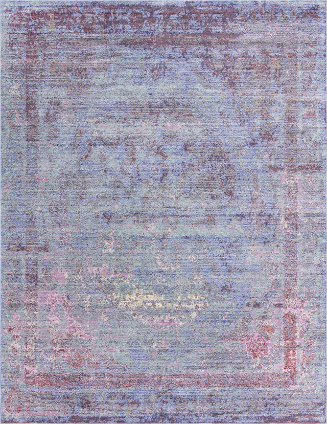 Violet 9' x 12' 2 Austin Rectangle Area Rug 100% Polyester Durable Cotton Backing Living Dining Room Bedroom Office Vintage Decor Carpet for Sale at Rug Engine