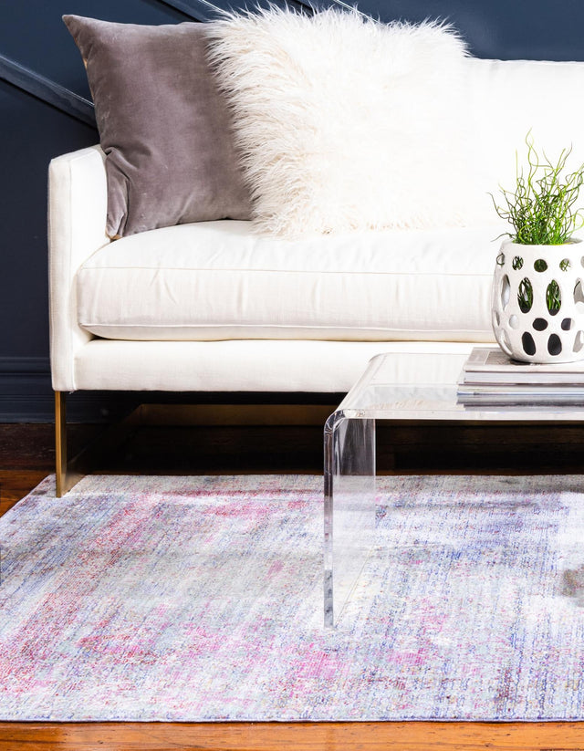Violet 9' x 12' 2 Austin Rectangle Area Rug 100% Polyester Durable Cotton Backing Living Dining Room Bedroom Office Vintage Decor Carpet for Sale at Rug Engine