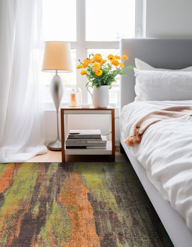 Multicolor 8' x 8' Jardin Square Area Rug 100% Polypropylene With Cotton Backing Colorful & Vivid Modern Carpet for Home Decor for Sale at Rug Engine