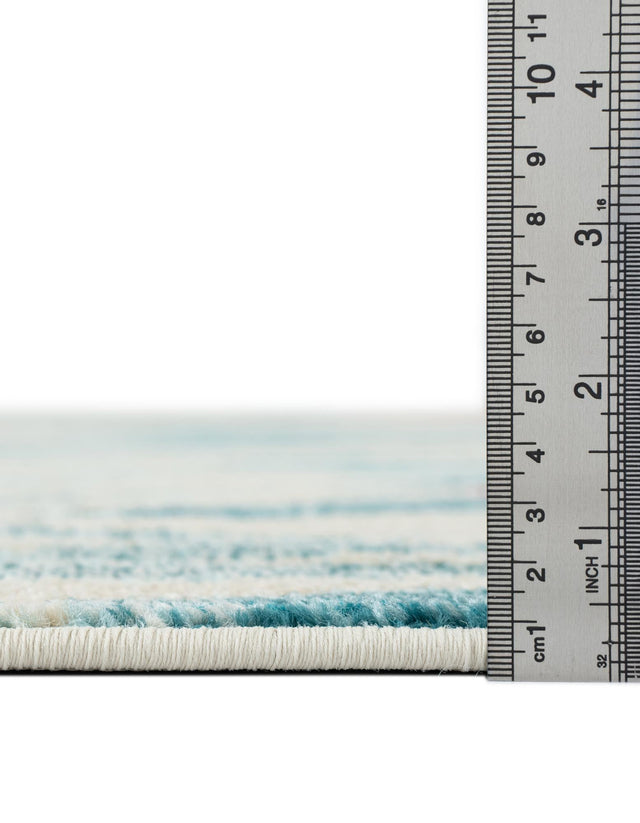 Beige 6' 1 x 6' 1 Positano Round Area Rug Coastal Marine Beach Design Carpet for Modern Living Rooms, Dining, Bedroom, Office for Sale at Rug Engine