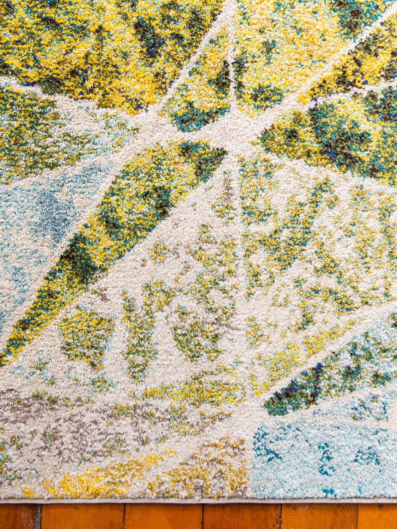 Multicolor 8' x 11' Estrella Rectangle Area Rug 100% Polypropylene Non-Shedding Stain Resistant Carpet Colorful Modern Abstract Design Easy Clean for Home Decor for Sale at Rug Engine