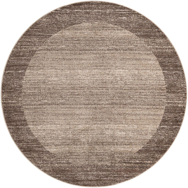 Light Brown 7' 10 x 7' 10 Del Mar Round Area Rug 100% Polypropylene Easy Clean Stain Resistant Vivid Modern Carpet Mat for Home Decor Interior Designing for Sale at Rug Engine