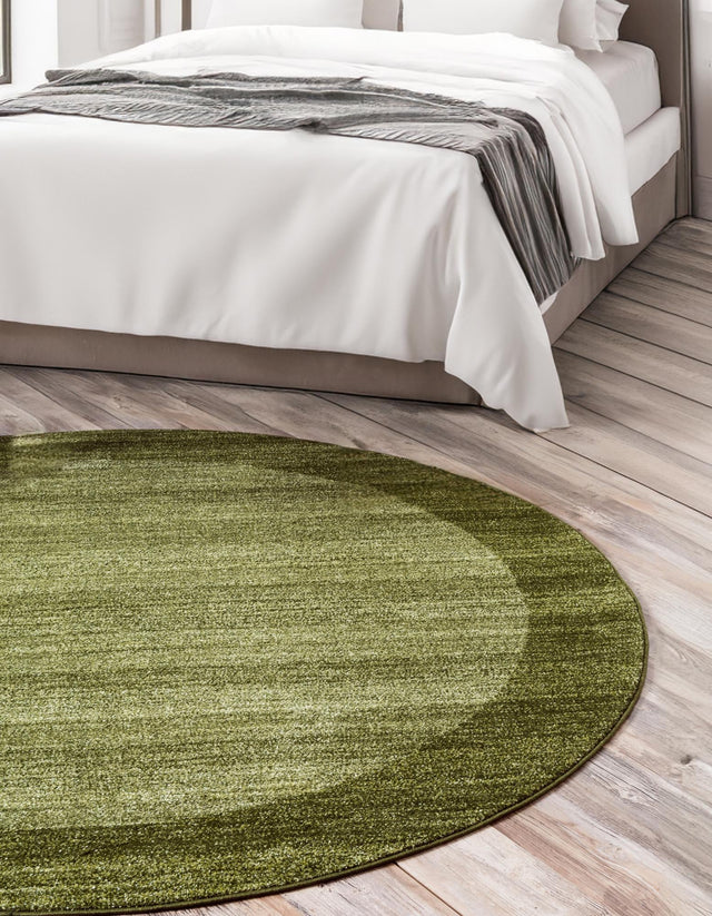 Light Green 6' 1 x 6' 1 Del Mar Round Area Rug 100% Polypropylene Easy Clean Stain Resistant Vivid Modern Carpet Mat for Home Decor Interior Designing for Sale at Rug Engine