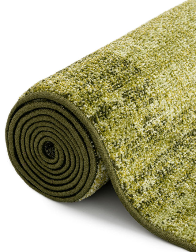 Light Green 4' 1 x 4' 1 Del Mar Round Area Rug 100% Polypropylene Easy Clean Stain Resistant Vivid Modern Carpet Mat for Home Decor Interior Designing for Sale at Rug Engine