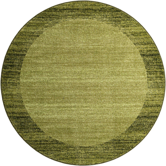 Light Green 6' 1 x 6' 1 Del Mar Round Area Rug 100% Polypropylene Easy Clean Stain Resistant Vivid Modern Carpet Mat for Home Decor Interior Designing for Sale at Rug Engine