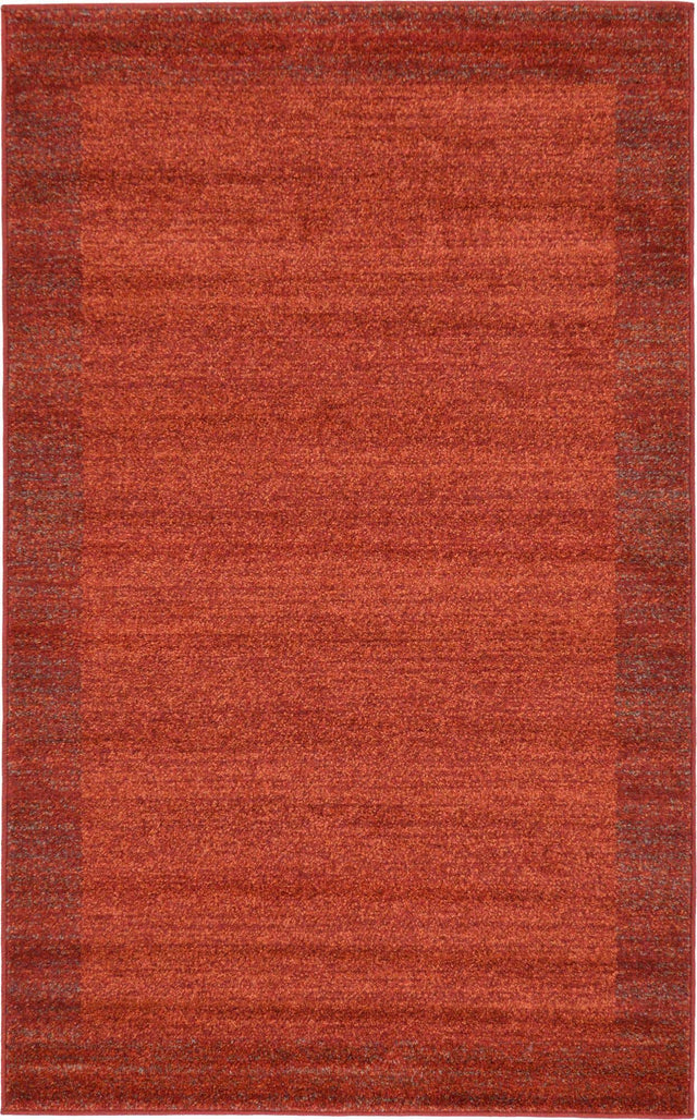 Terracotta 3' 1 x 5' 3 Del Mar Rectangle Area Rug 100% Polypropylene Easy Clean Stain Resistant Vivid Modern Carpet Mat for Home Decor Interior Designing for Sale at Rug Engine