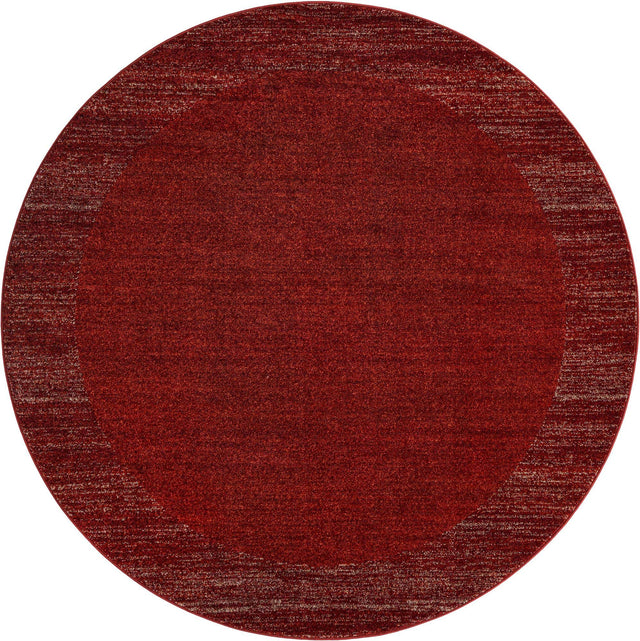 Terracotta 7' 10 x 7' 10 Del Mar Round Area Rug 100% Polypropylene Easy Clean Stain Resistant Vivid Modern Carpet Mat for Home Decor Interior Designing for Sale at Rug Engine