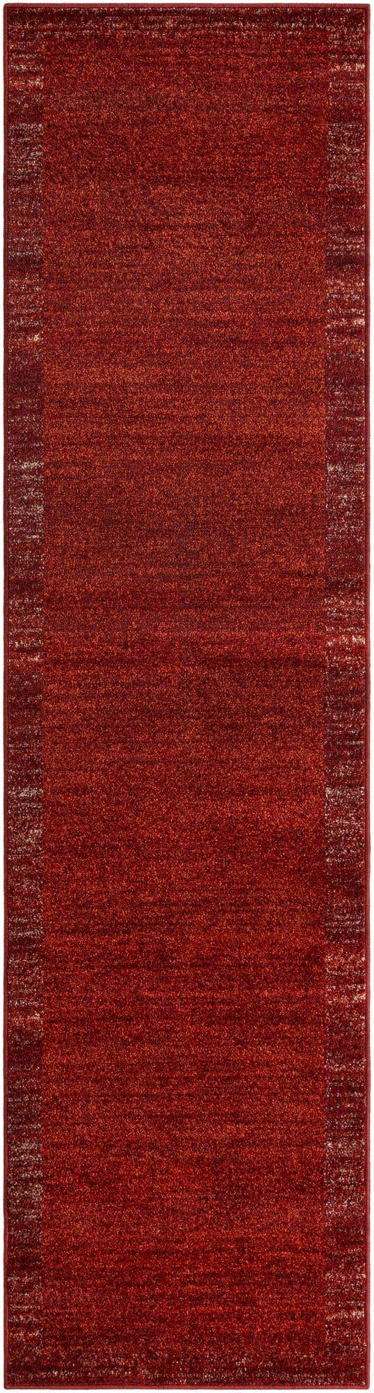 Terracotta 2' 7 x 10' Del Mar Runner Area Rug 100% Polypropylene Easy Clean Stain Resistant Vivid Modern Carpet Mat for Home Decor Interior Designing for Sale at Rug Engine