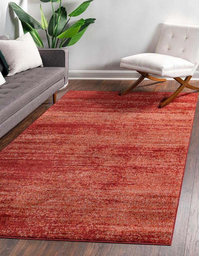 Terracotta 5' 3 x 8' Del Mar Rectangle Area Rug 100% Polypropylene Easy Clean Stain Resistant Vivid Modern Carpet Mat for Home Decor Interior Designing for Sale at Rug Engine