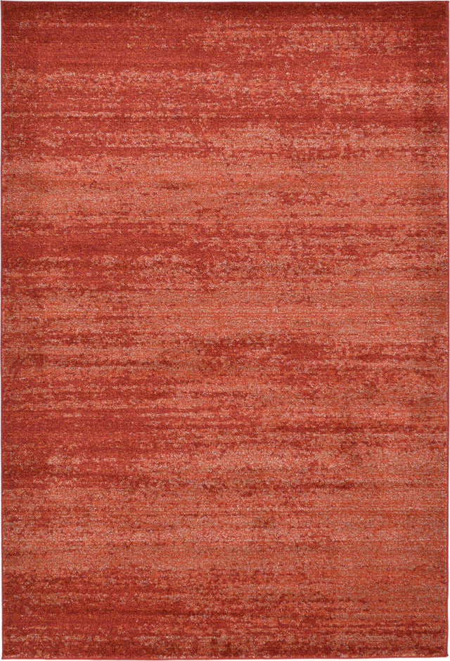 Terracotta 6' 1 x 9' Del Mar Rectangle Area Rug 100% Polypropylene Easy Clean Stain Resistant Vivid Modern Carpet Mat for Home Decor Interior Designing for Sale at Rug Engine
