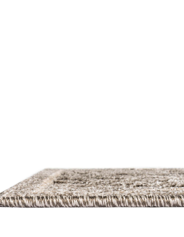 Gray 6' 1 x 9' Outdoor Botanical Rectangle Area Rug Weather Resistant for Patio, Deck, Terrace, Balcony, Porch Polypropylene Garden Floral Tropical Carpet for Sale at Rug Engine
