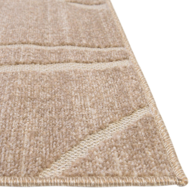 Beige 6' 1 x 9' Outdoor Botanical Rectangle Area Rug Weather Resistant for Patio, Deck, Terrace, Balcony, Porch Polypropylene Garden Floral Tropical Carpet for Sale at Rug Engine
