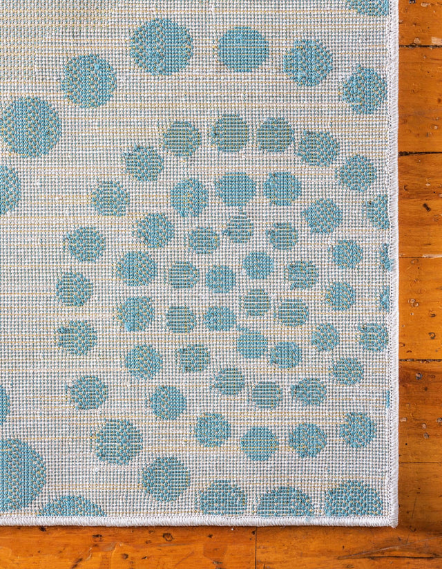 Cream 4' 1 x 6' 1 Outdoor Modern Rectangle Area Rug Weather Resistant for Patio, Deck, Terrace, Balcony, Porch 100% Polypropylene Modern Outside Carpet for Sale at Rug Engine