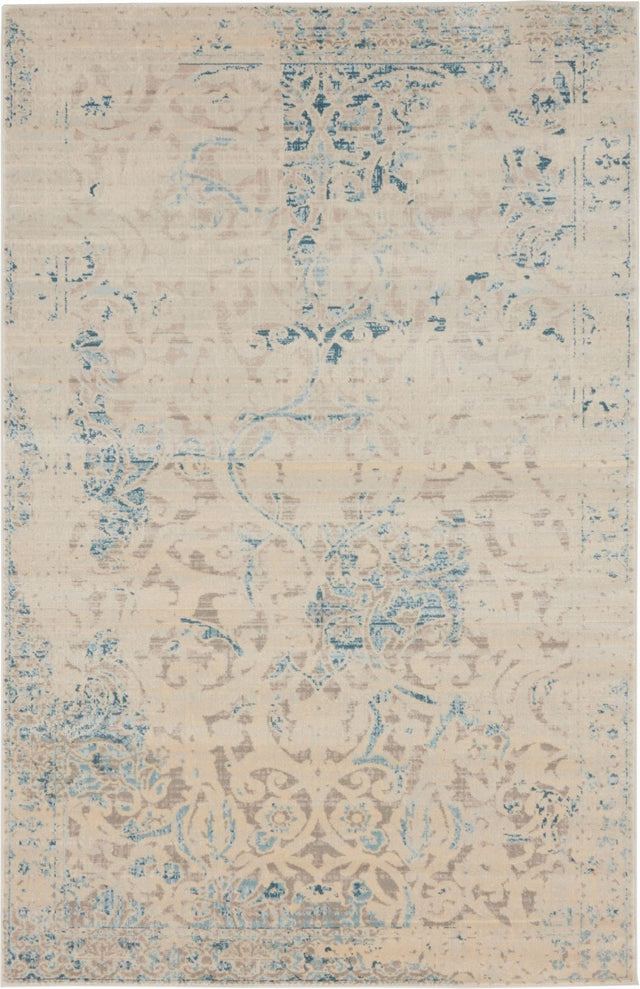 Dark Beige 4' 1 x 6' 1 Paris Rectangle Area Rug