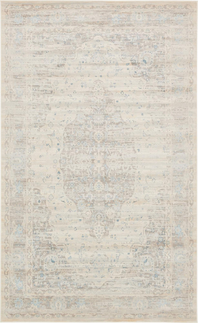 Dark Gray 5' 1 x 8' Paris Rectangle Area Rug