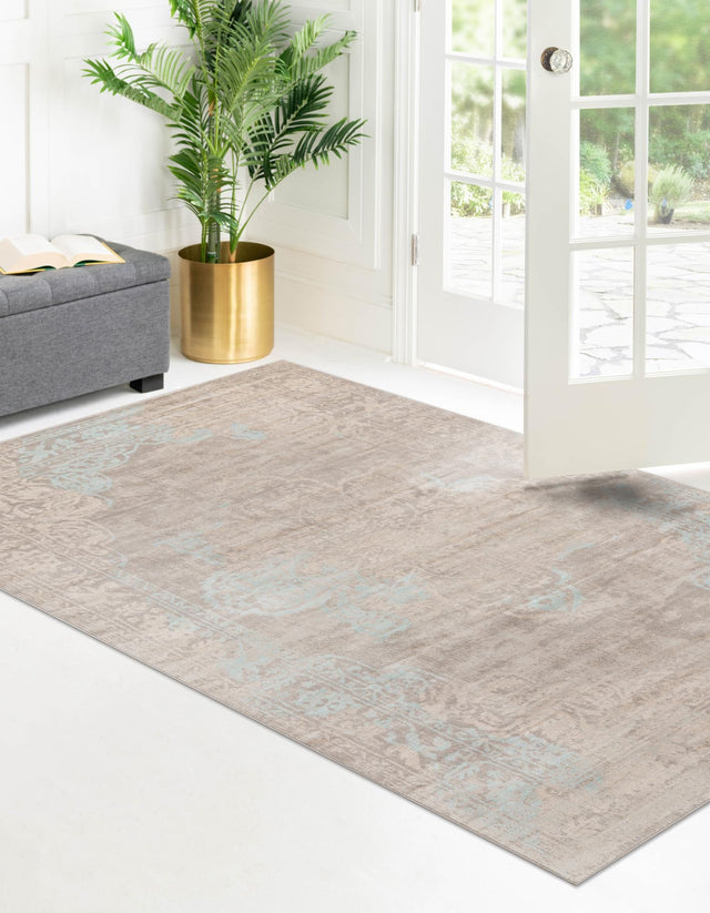Dark Gray 4' 1 x 6' 1 Paris Rectangle Area Rug