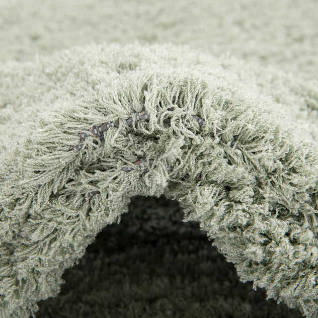 Sage Green 2' 7 x 10' Studio Solid Shag Runner Area Rug Thick Soft Touch Fluffy & Plush Shaggy Pile Single Color Durable Carpet for Minimalist Decor for Sale at Rug Engine