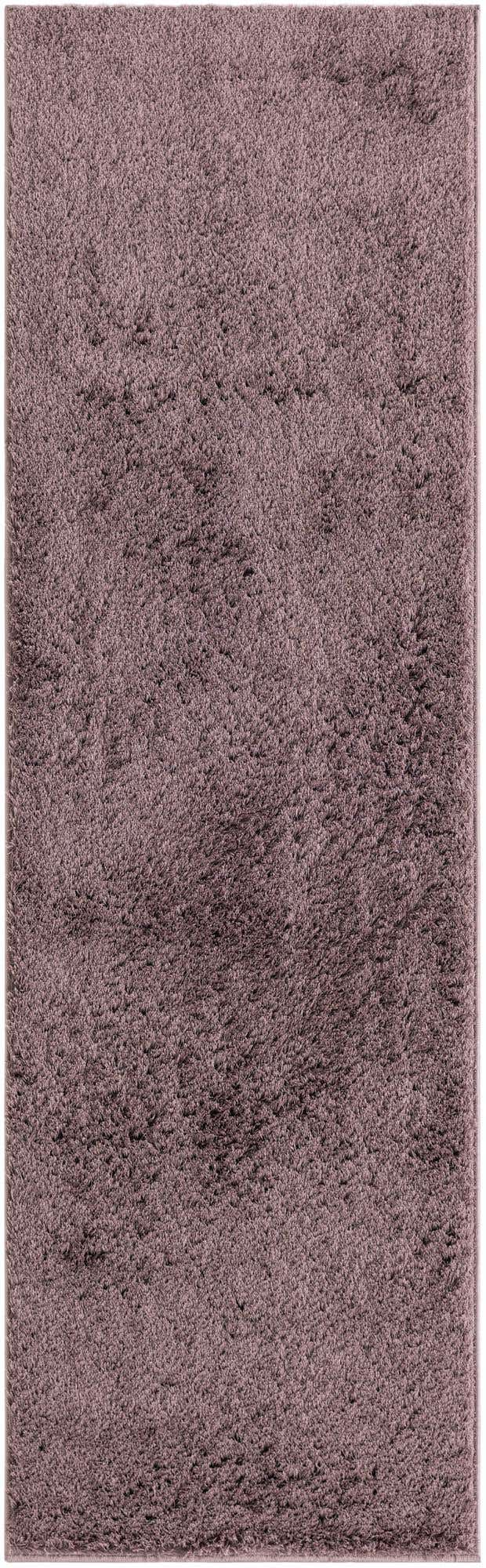 Mauve 2' x 6' 7 Studio Solid Shag Runner Area Rug Thick Soft Touch Fluffy & Plush Shaggy Pile Single Color Durable Carpet for Minimalist Decor for Sale at Rug Engine