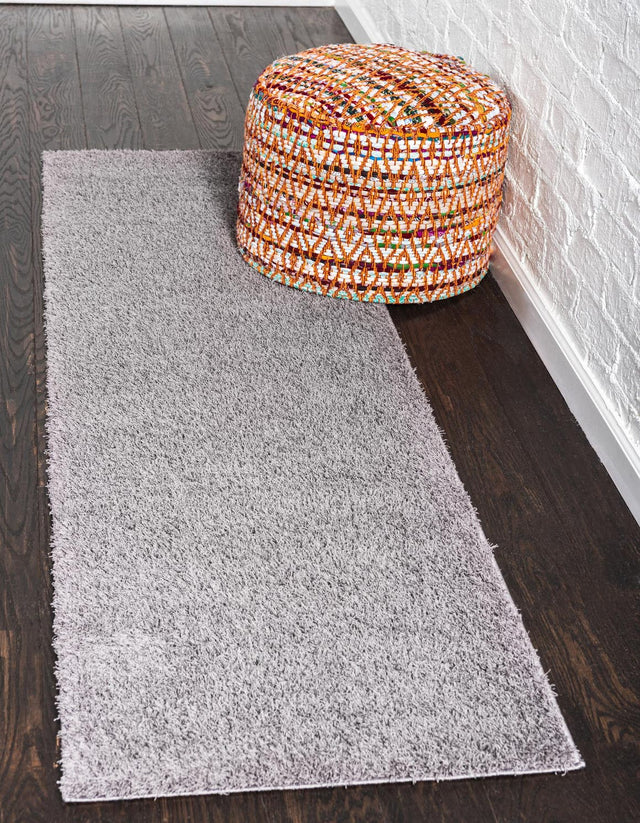 Dark Gray 2' x 6' 9 Studio Solid Shag Runner Area Rug Thick Soft Touch Fluffy & Plush Shaggy Pile Single Color Durable Carpet for Minimalist Decor for Sale at Rug Engine