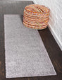 Dark Gray 2' 7 x 10' Studio Solid Shag Runner Area Rug Thick Soft Touch Fluffy & Plush Shaggy Pile