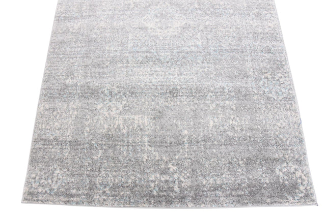 Silver 4' 1 x 6' 1 Tradition Rectangle Area Rug Traditional Classic Vintage Design Carpet for Living Room, Bedrooms, Dining, Office Space for Sale at Rug Engine
